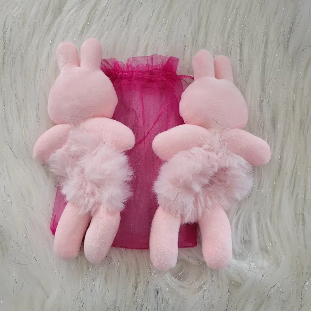 Set of 2 Plush Bunny Scrunchies